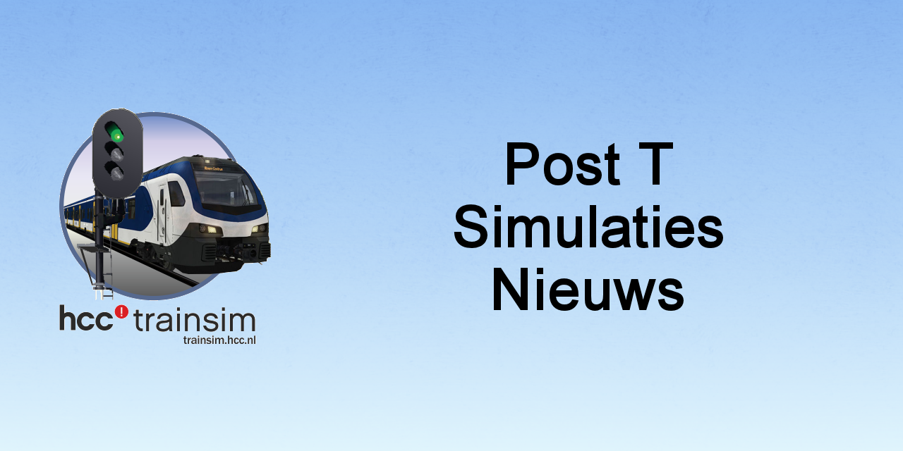 Logo HCC!trainsim, Post T Simulaties Nieuws
